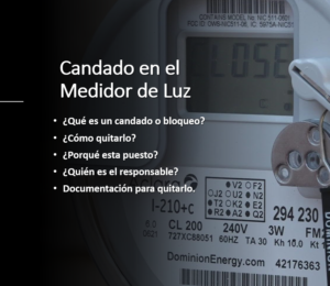 Candado en el Medidor de Electricidad